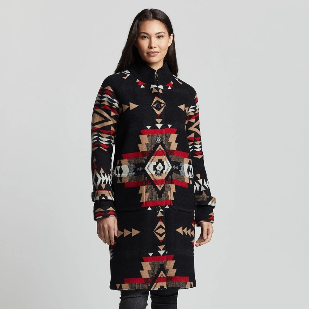 Trade?! Pendleton Women’s Rock Point Archive Blanket Coat, mint condition, Wool